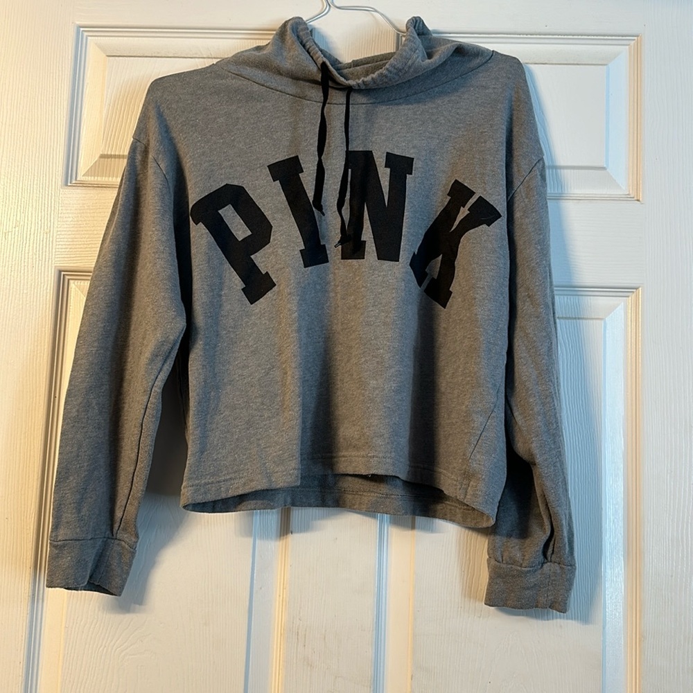 PINK size medium grey hoodie great condition